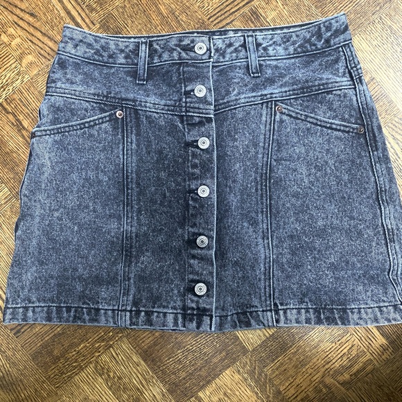 A&F New jean mini skirt (black/grey) - Picture 1 of 4
